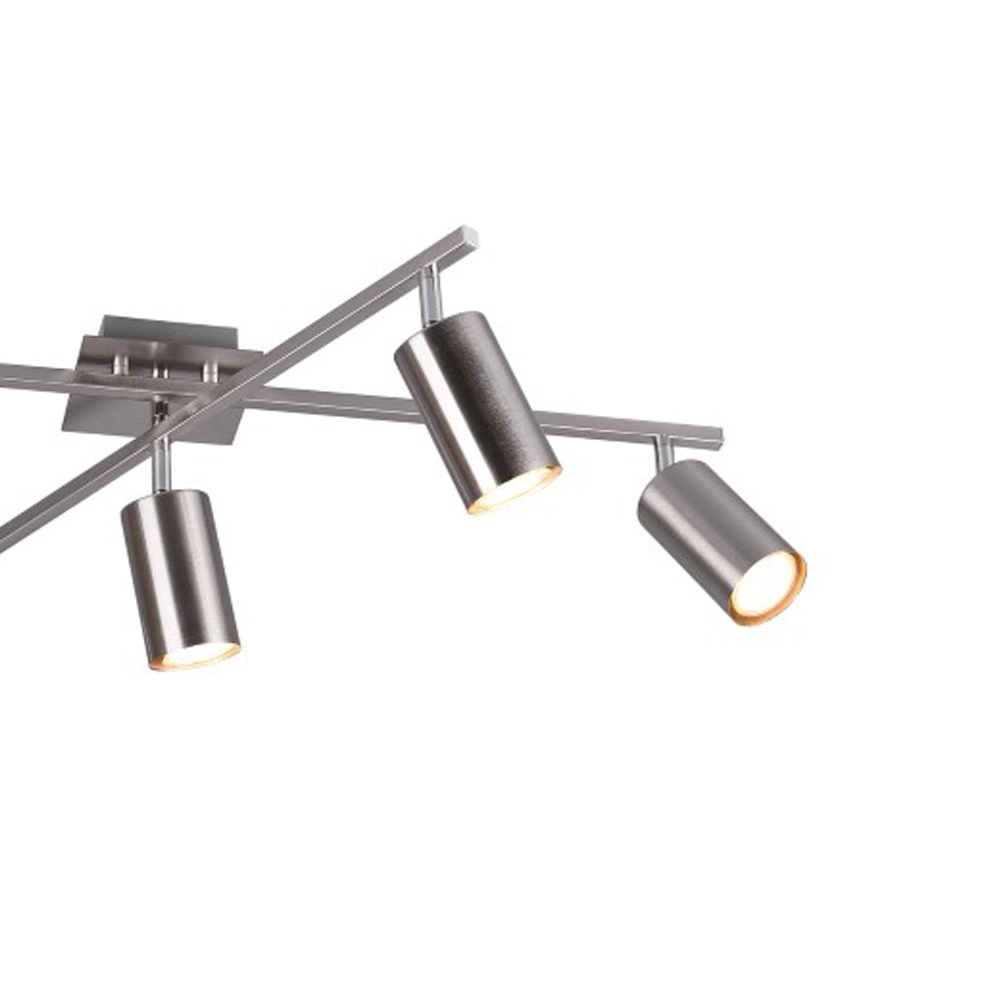 Lampe de plafond Marley 5 lumières nickel mat Trio 4017807411638