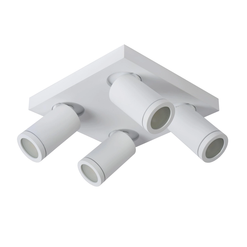 Projecteur de plafond Taylor IP44 blanc à 4 lumières