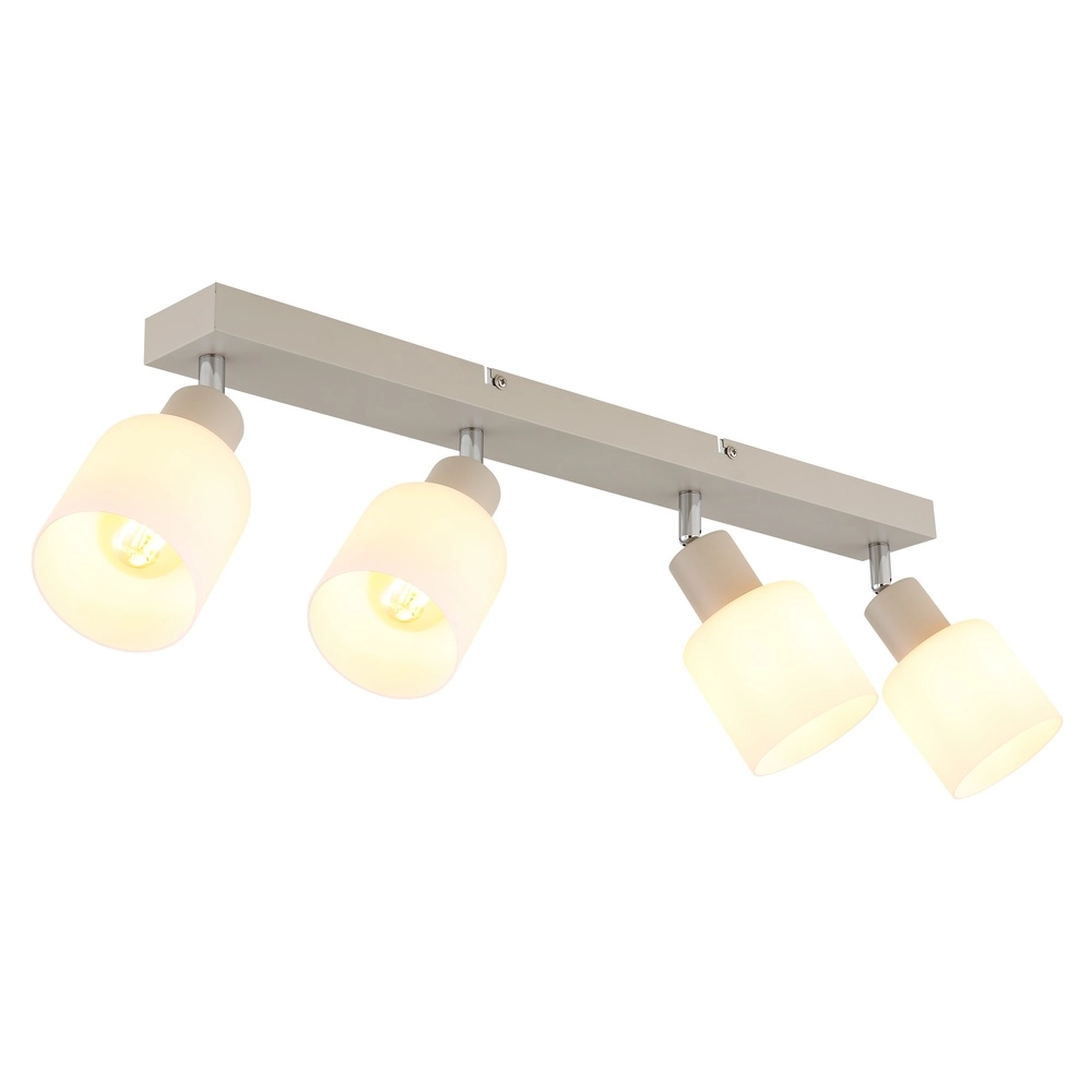Spot de plafond 4 lumières Trent brun sable