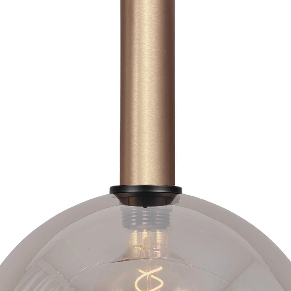 Lampe suspendue Ø 30cm Bella 2 Laiton doré avec verre doré Masterlight 8718121333946