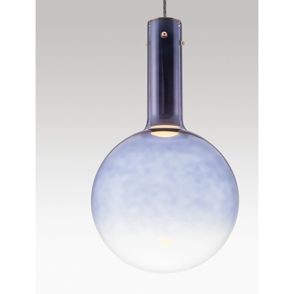 Suspension Nostos verre bleu