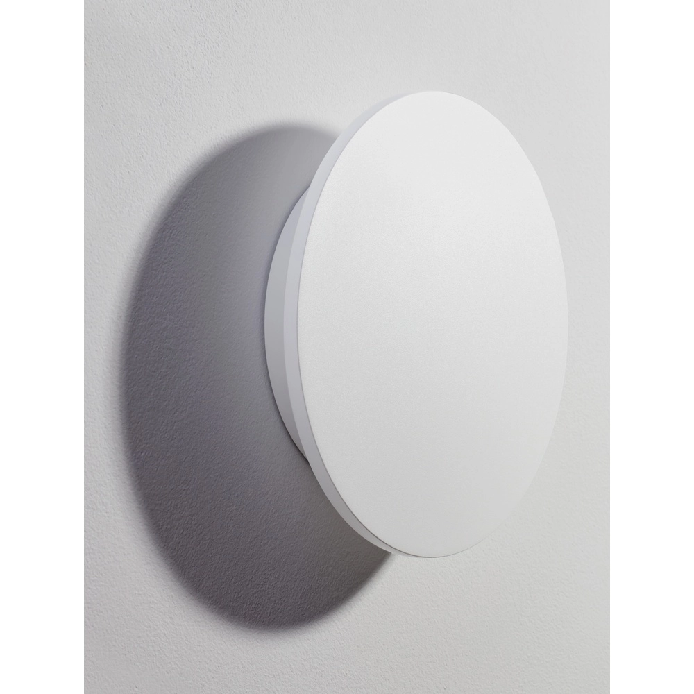 Applique murale ronde Copper blanc Ø 24cm Lyora 5212017447357