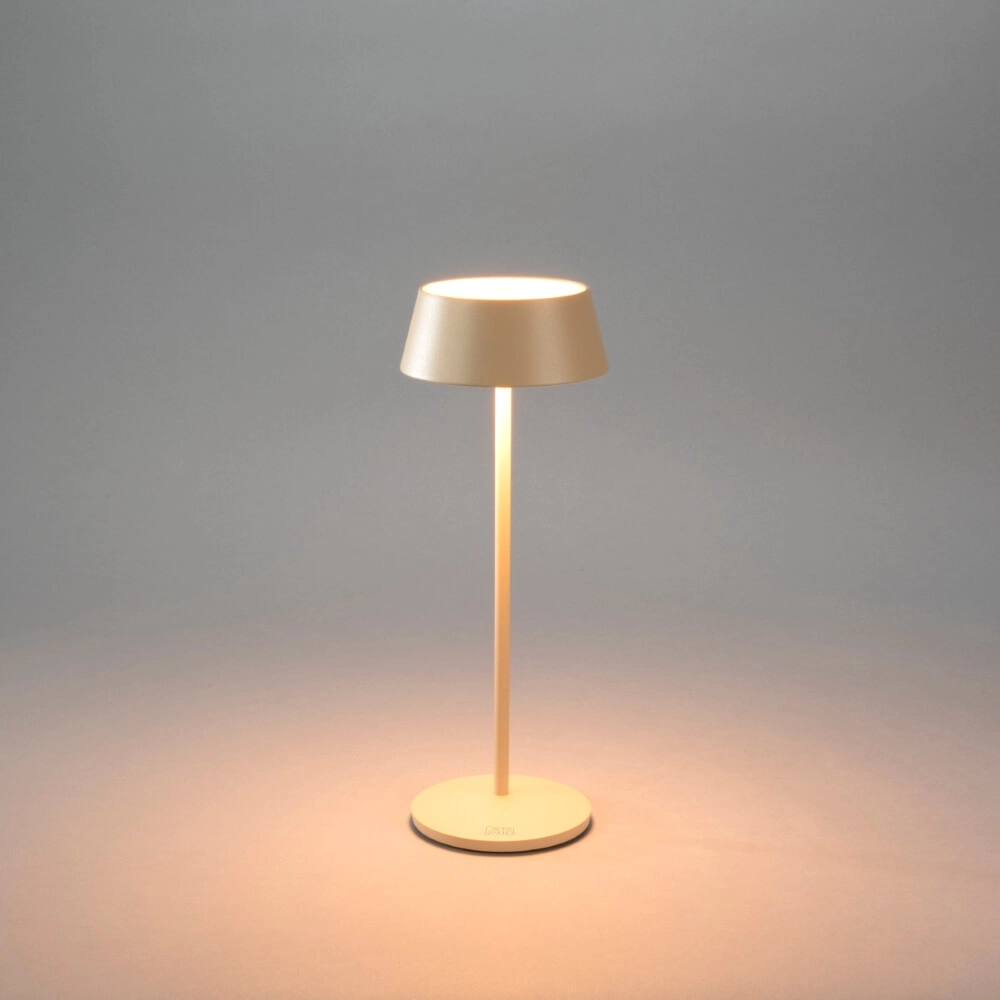 Lampe de table rechargeable Menton brun sable KonstSmide 7318307839333