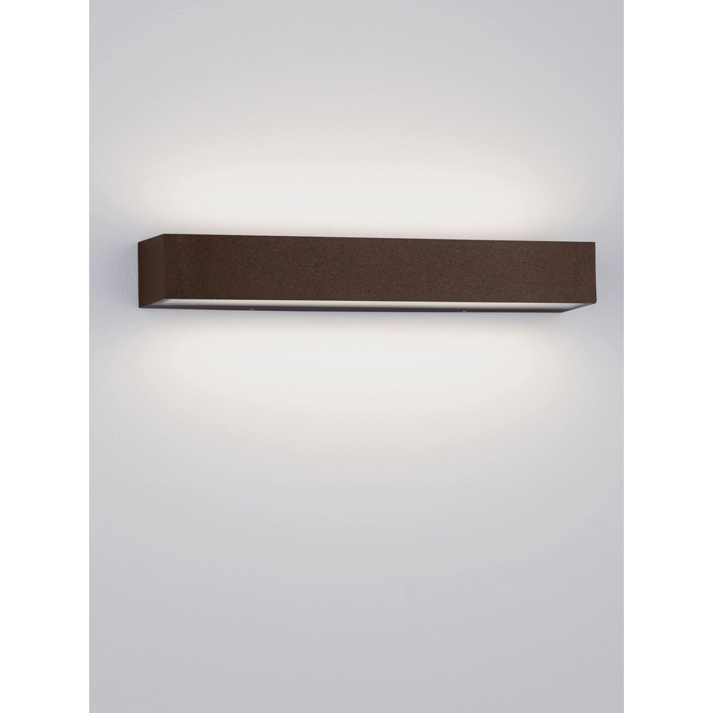 Lampe murale élégante Lane brun rouille 36cm - 28W Lyora 5212017496836