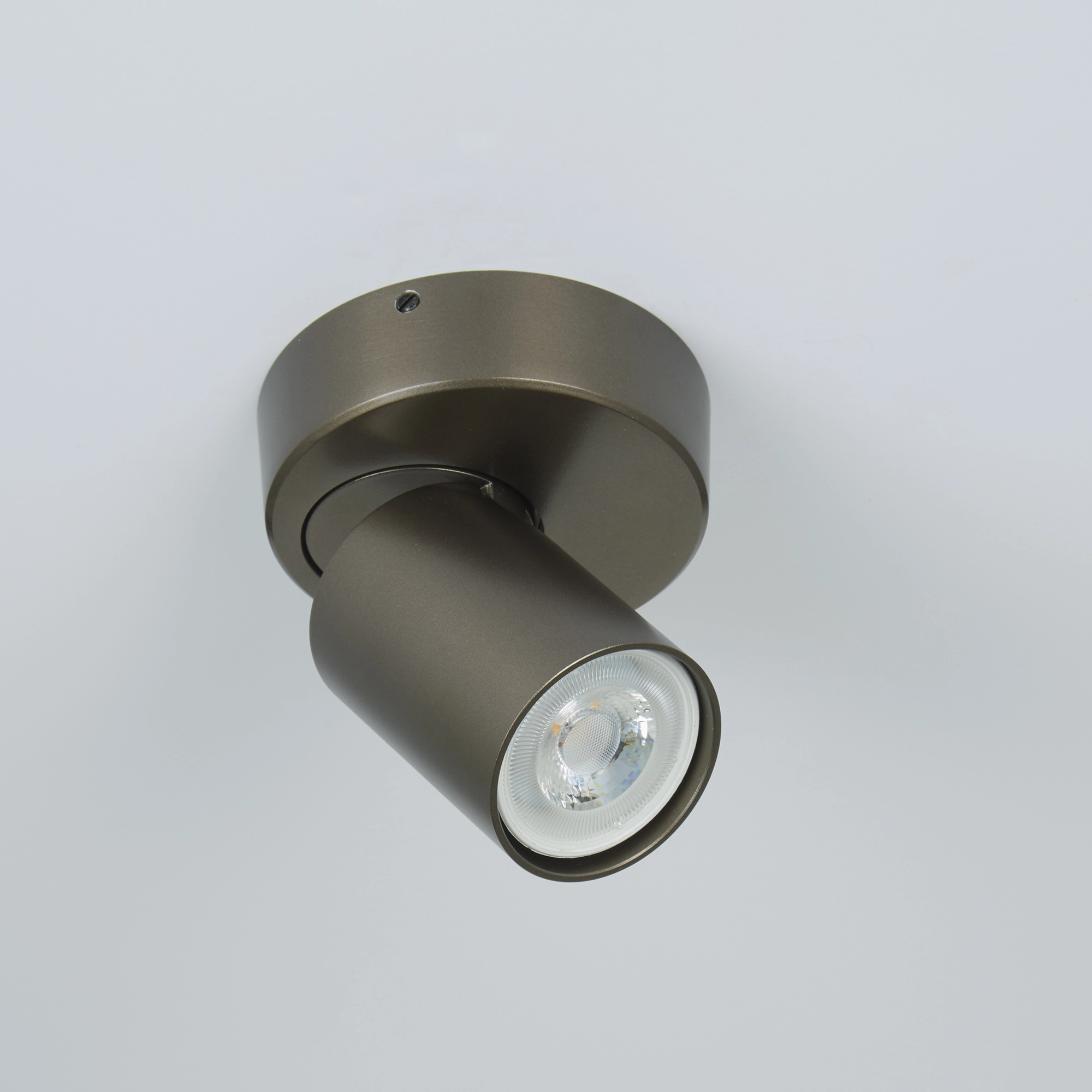 Lampe de plafond Moon 1 Bronze rond Lyora 5053423311821