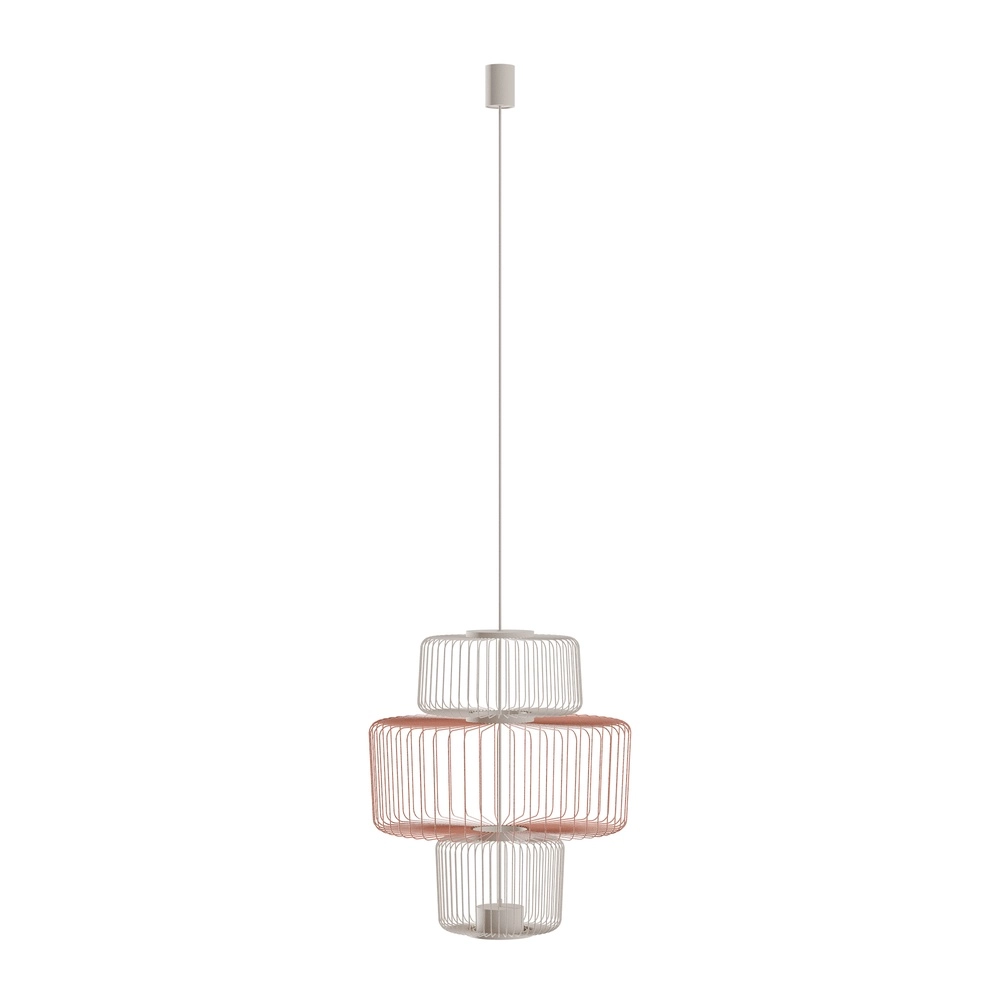 Lampe cage Nome brun sable Ø 49 cm