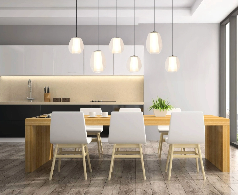 6-light pendant lamp Menorca grey Stars of Light 9008606360000