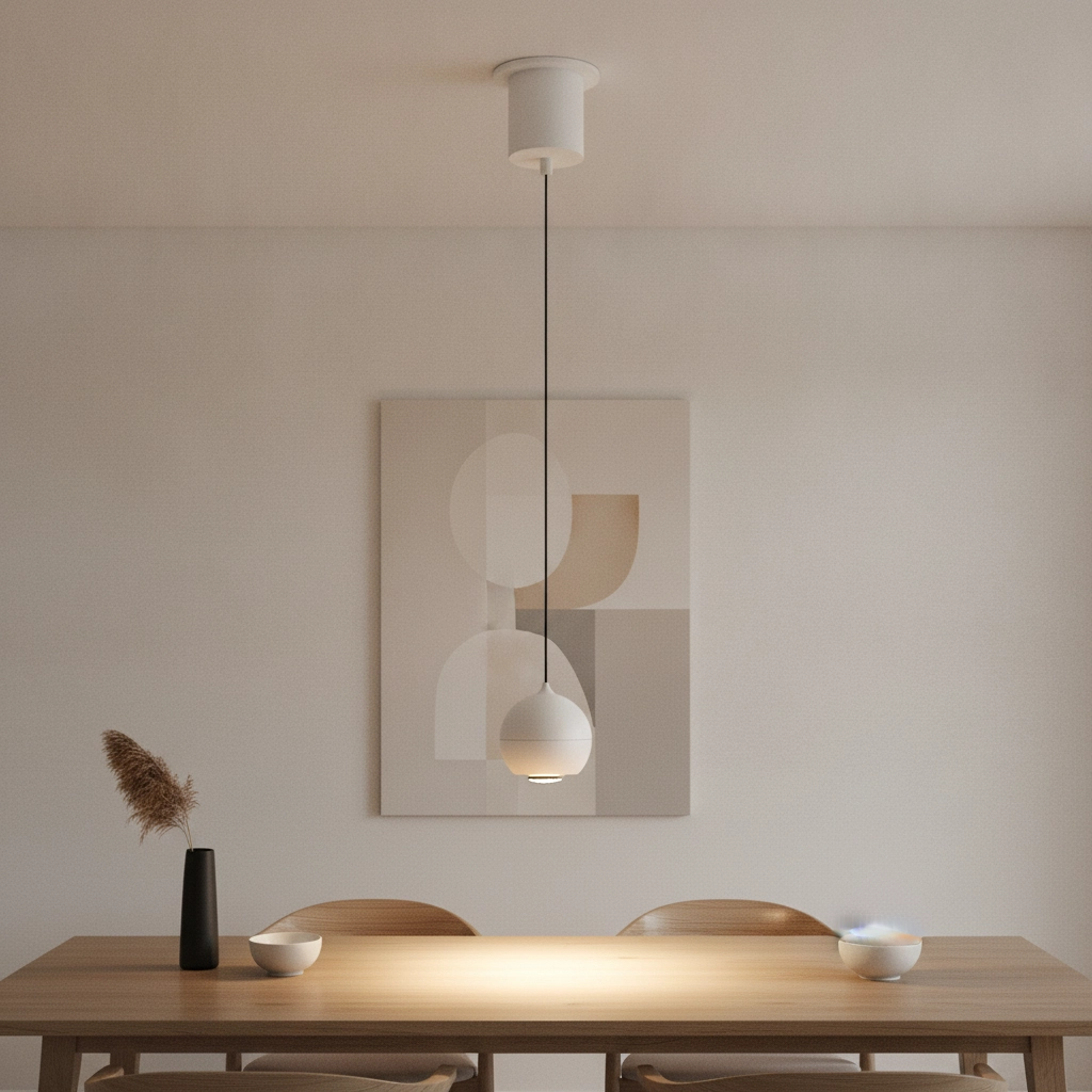 Ampoule de suspension Miami blanc Ø 10cm