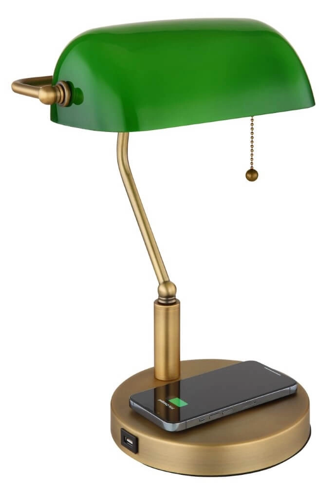 Lampe de bureau Antique avec chargeur sans fil Globo 9007371455362