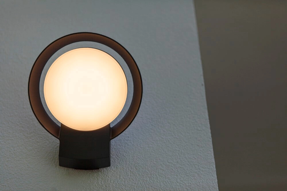 Lampe d'extérieur ronde Polo conception anthracite Lutec 6939412013756