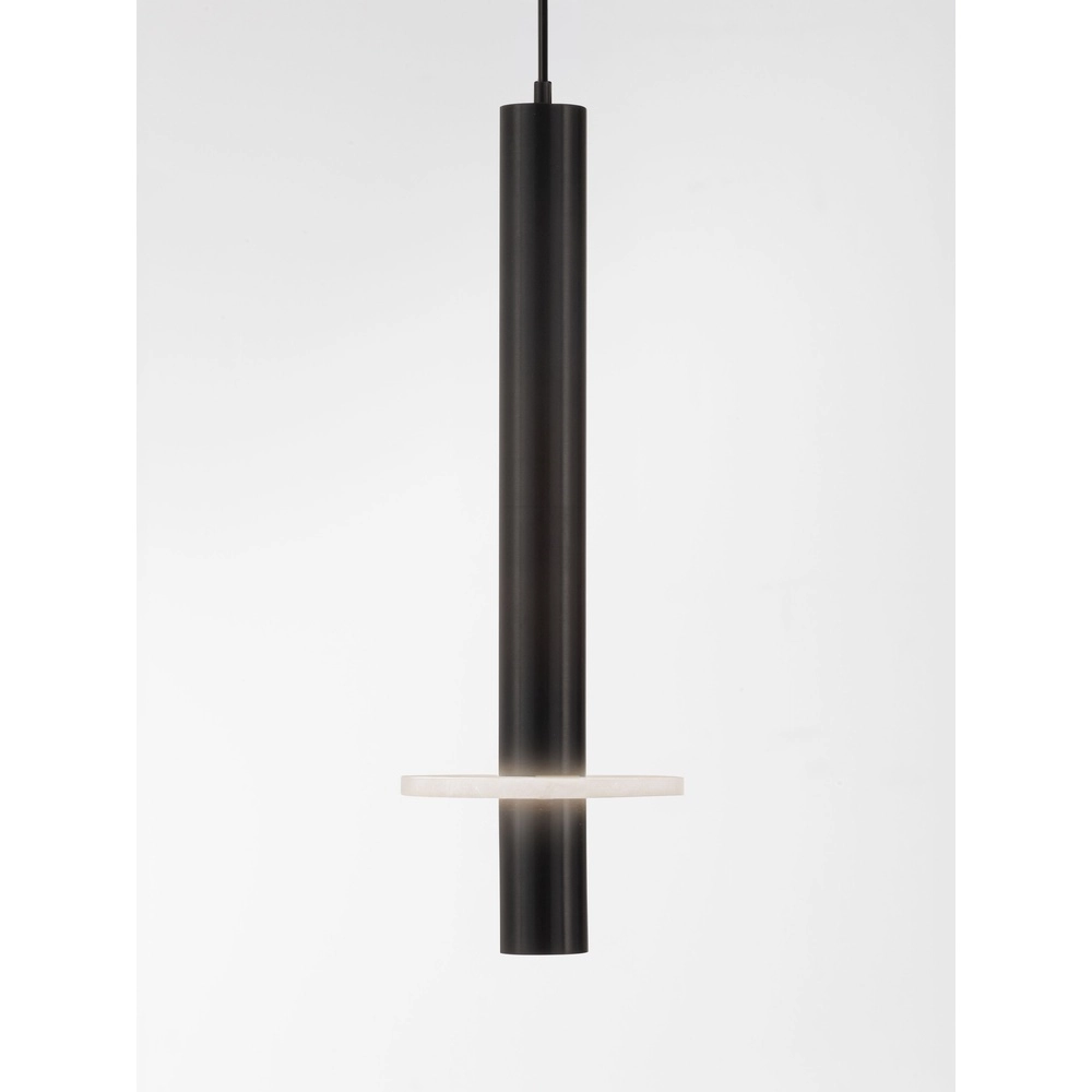 Lampe pendante de conception Noemi noir avec blanc Ø 11cm Lyora 5212063503274