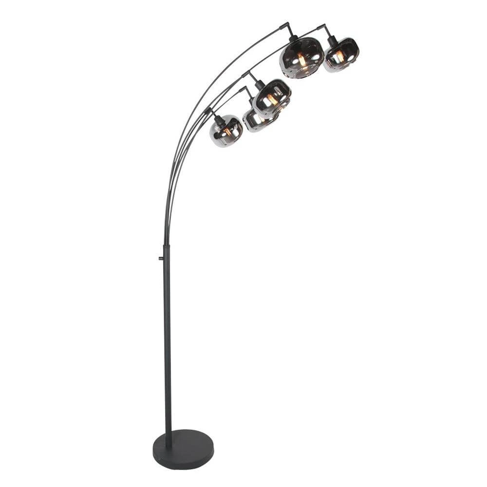 Lampadaire noir Tenebris 5 lumières Lampadaire noir Tenebris 5 lumières