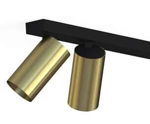 Spot de plafond doré Mono 8 places Lyora 5903139775496