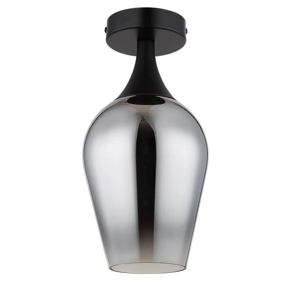 Plafonnier Lavus verre fumé Ø 15cm Globo 9007371471201