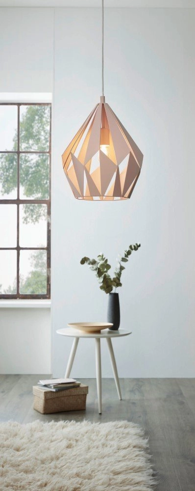 Lampe à suspension Carlton-P Rose pastel Eglo 9002759490249