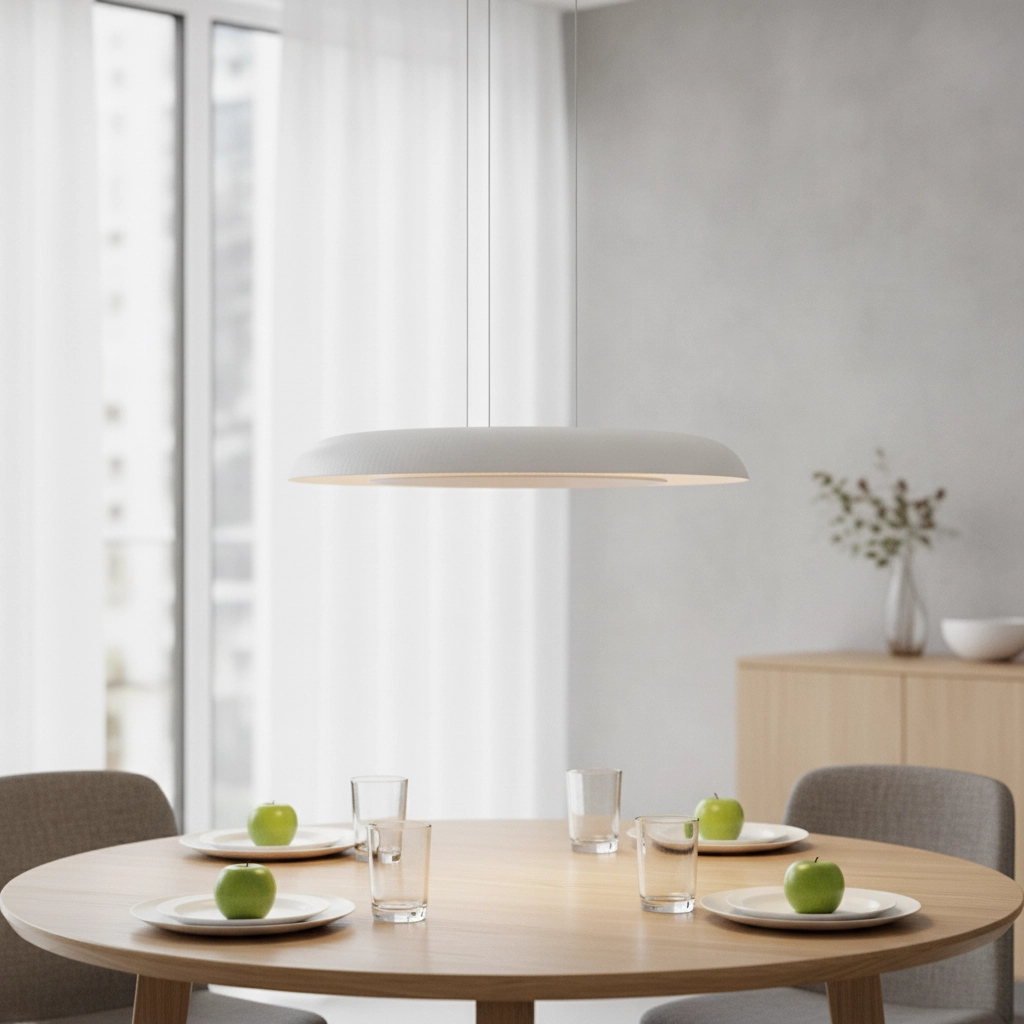 Suspension moderne Epos Ø 60cm blanc