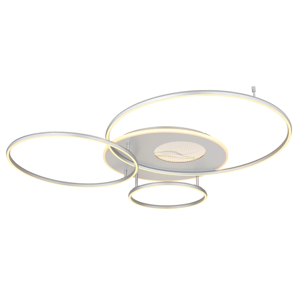 Lampe de plafond moderne Invertina Gris argenté 126 cm Globo 9007371468836