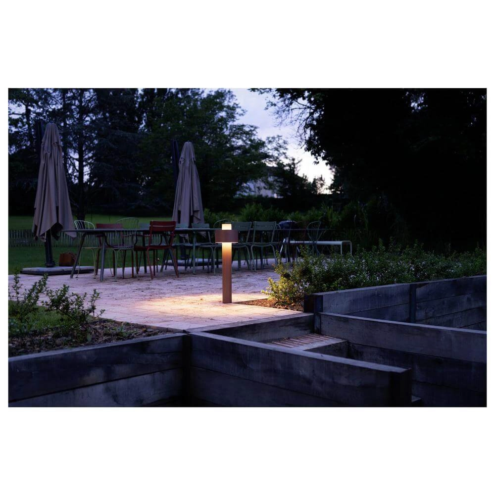 Lampe de jardin design Photoni Cyl Pole 75 Brun rouille 75cm SLV 4024163295321