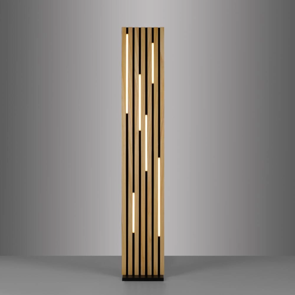 Lampadaire design Q-Akustik bois Paul Neuhaus 4012248385401