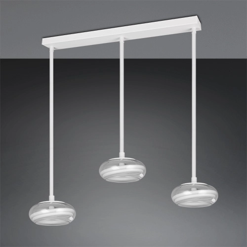 Lampe pendante à 3 lumières Tarsia Blanc Trio 4017807683363