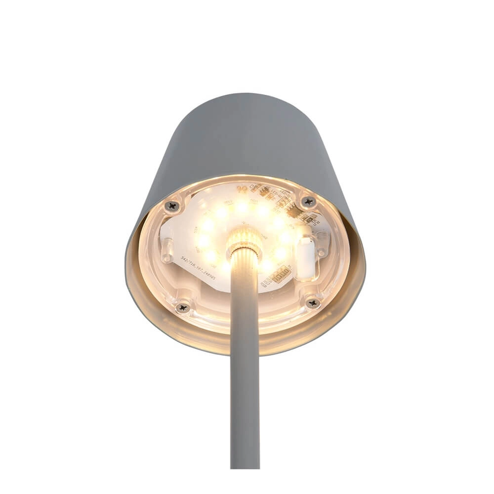 Lampe de table rechargeable Diaz gris Trio 4017807644814