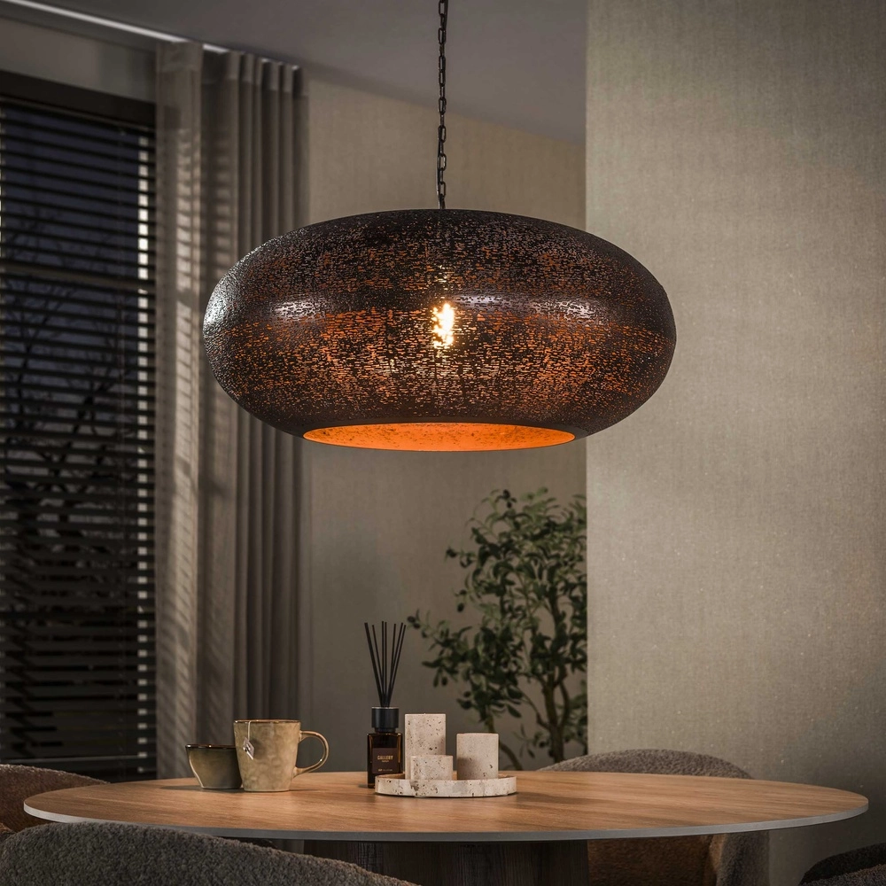 Lampe pendante de campagne Cielo Cuivre ancien Ø 68cm