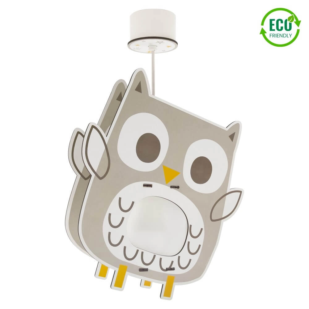 Suspension chambre d’enfant Owl Ø 25cm x 50cm blanc Dalber 8420406633978