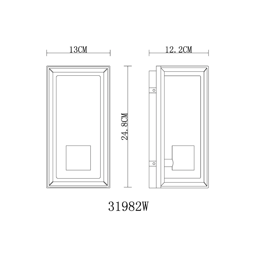 Lampe murale extérieure Logana Blanc Globo 9007371471812