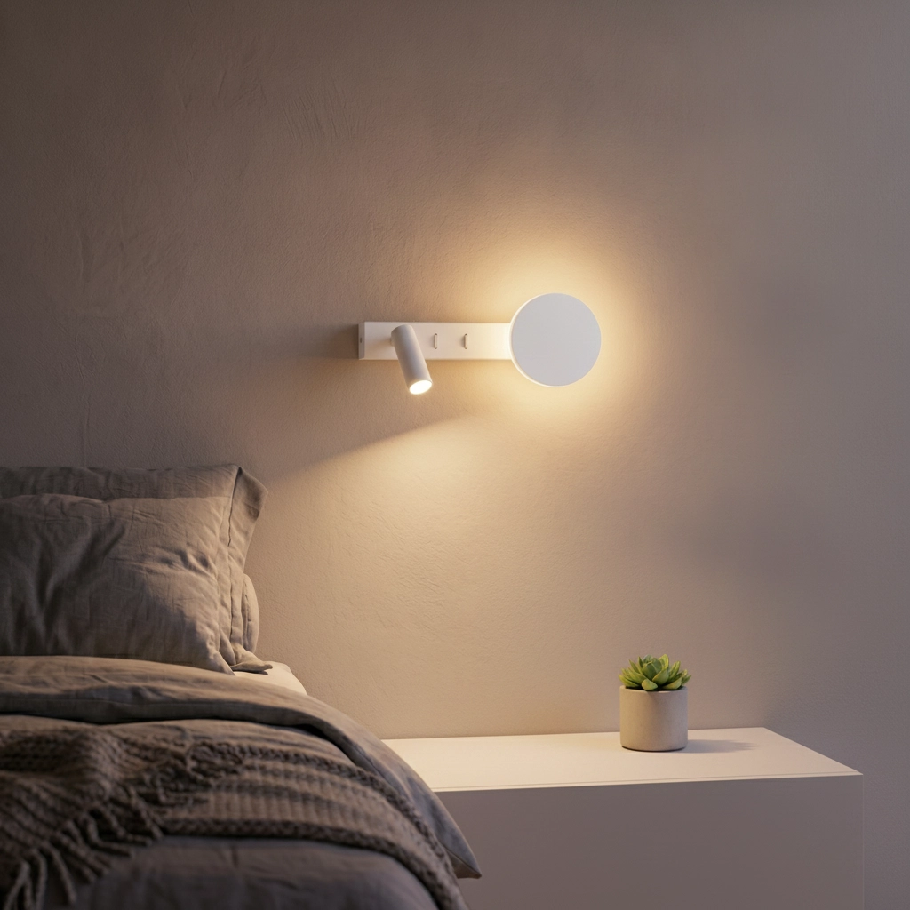Lampe de chevet Noima blanc