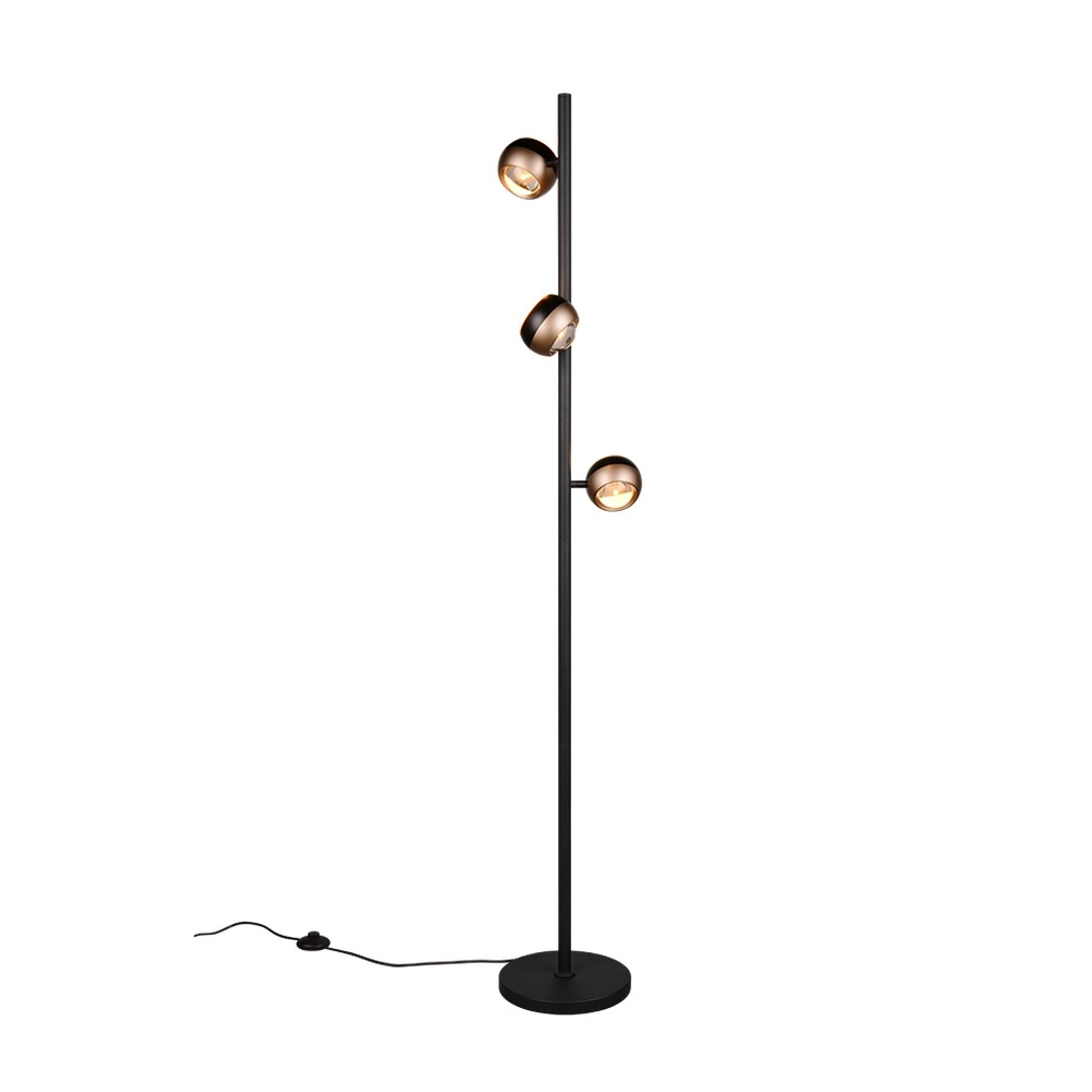 Lampadaire de conception Orbit Noir