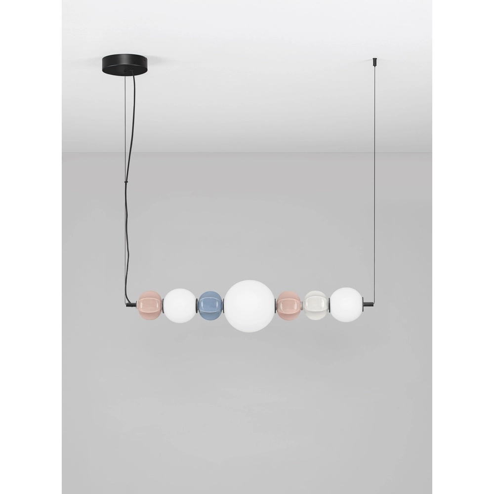 Lampe pendante unique Dazz Couleurs multiples horizontales Lyora 5212017495242
