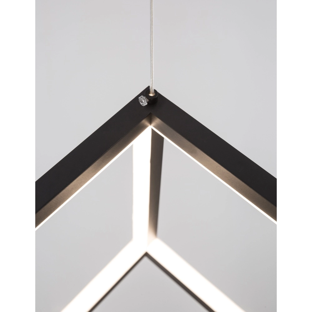 Suspension carrée Gabbia noir Lyora 5212017423399