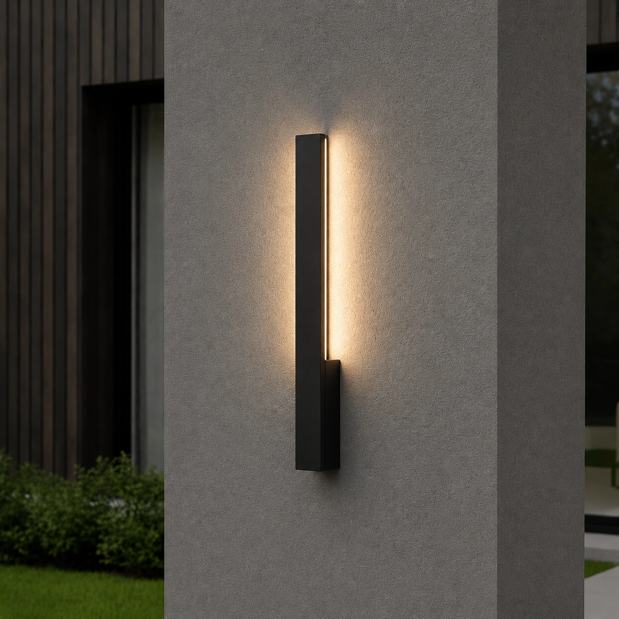 Applique murale élégante Isos noir 61cm