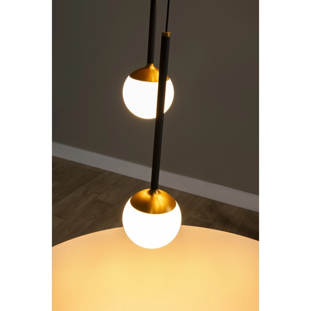 Lampe pendante de conception Calina 5 lumières avec sphères blanches Premium by Lucide 5411212242013