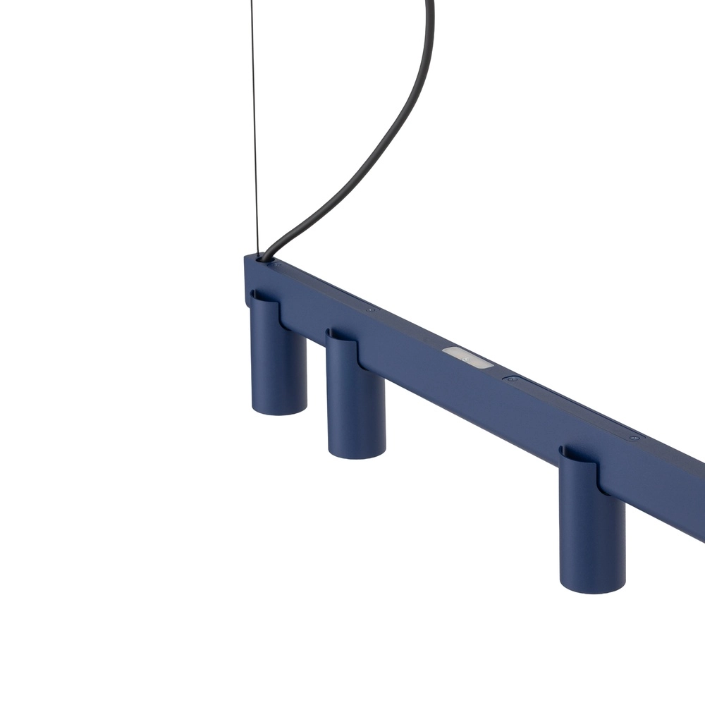 Lampe pendante de conception Fourty Bleu marine 7 clairs Lyora 5903139122931