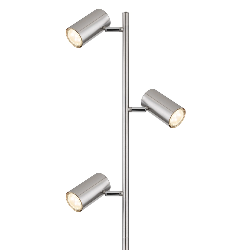 Lampe sur pied à 3 lumières Robby nickel Globo 9007371428854