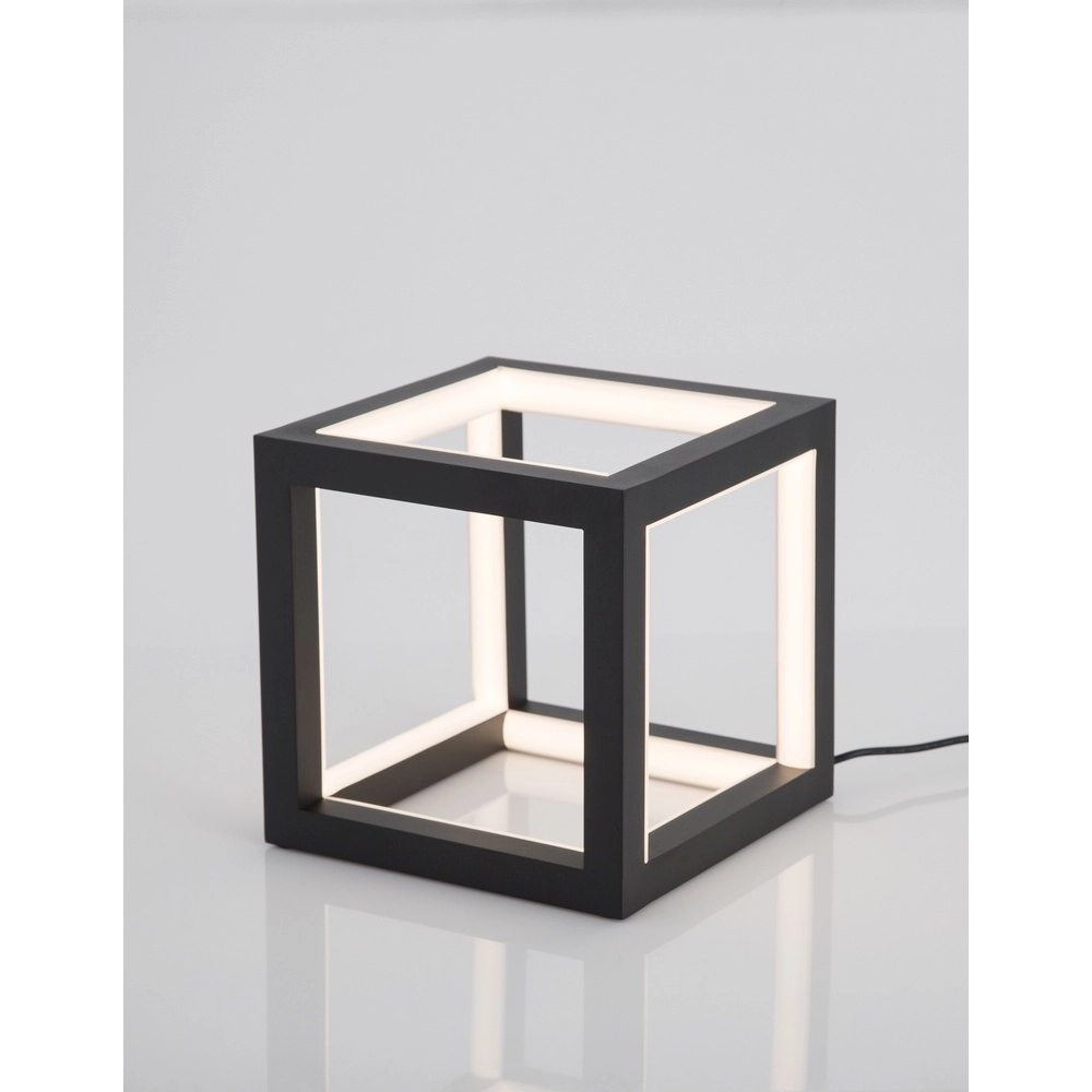 Lampe de table carrée Gabbia noir Lyora 5212017428943