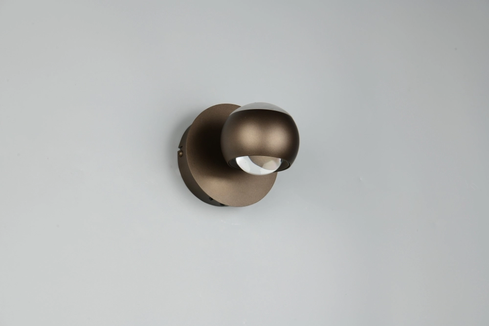 Lampe murale LED Orbit Marron platine Trio 4017807686630