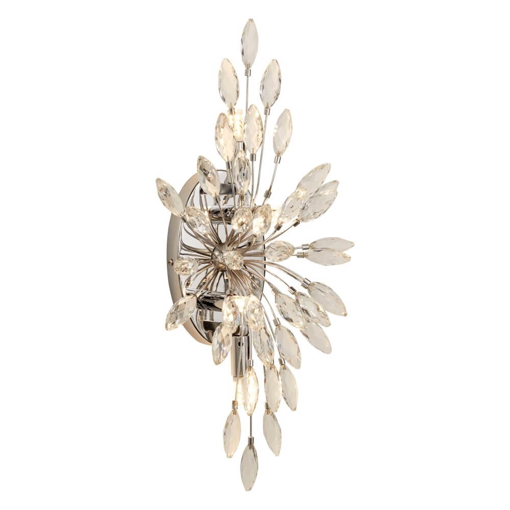 Applique classique Peacock chrome Searchlight 5053423243313