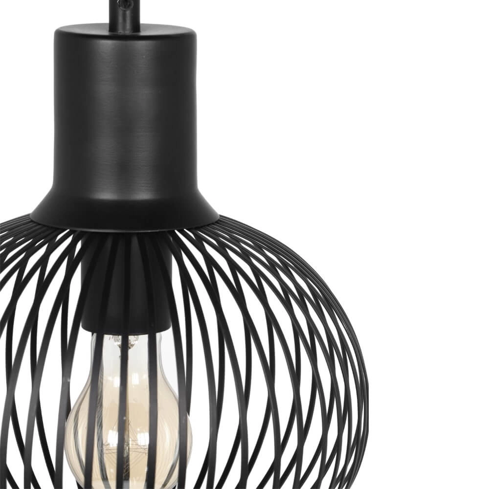 Lampe suspendue en fil de fer Gila Ø 23 cm - noir Trio 4017807617559