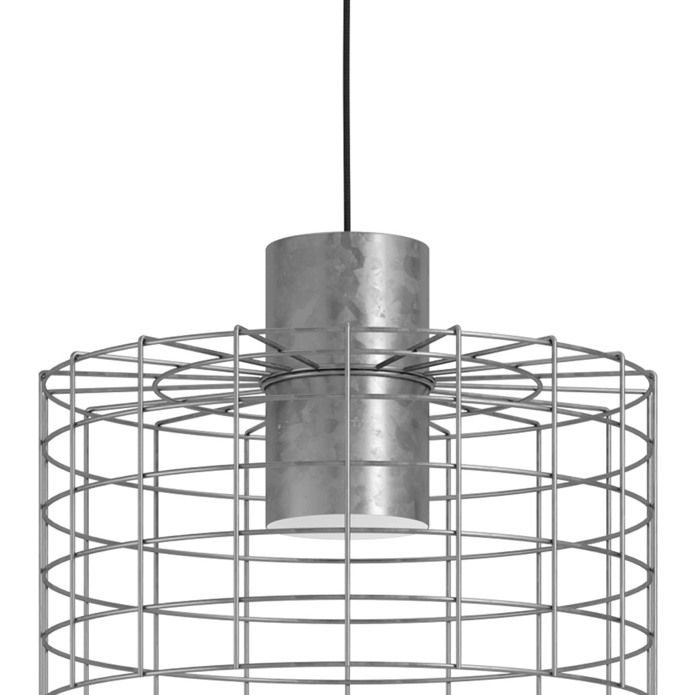 Lampe à fil gris Milligan Ø 38 cm Eglo 9002759436490