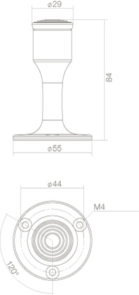 Butoir Stelo noir Intersteel 8714186088913