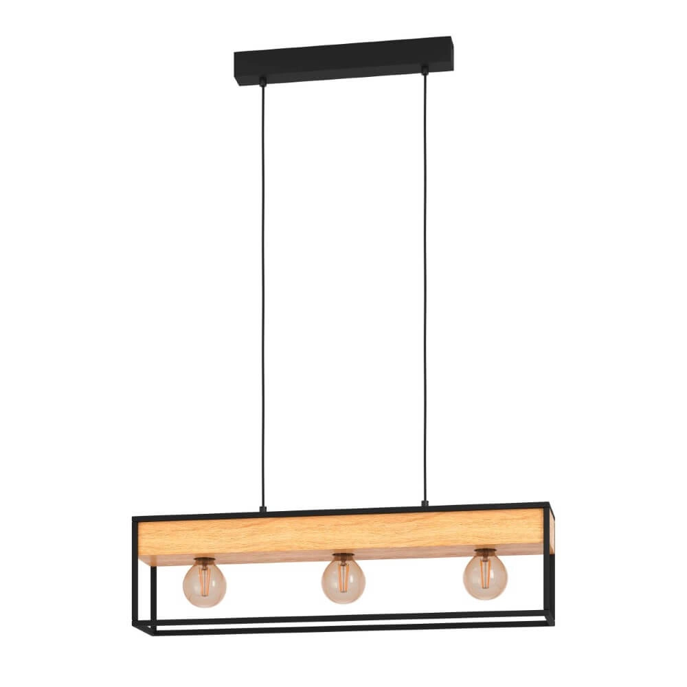 Lampe suspendue Libertad 1 avec du bois Lampe suspendue Libertad 1 avec du bois