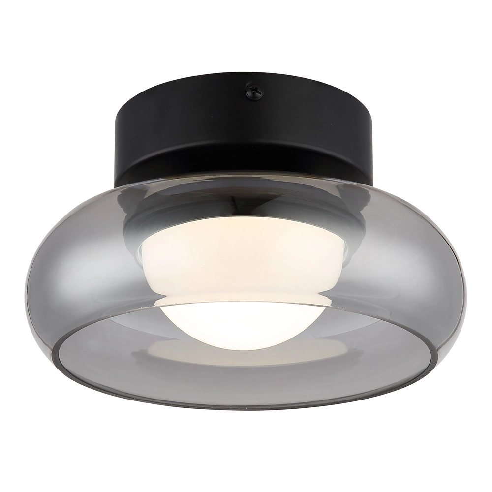 Lampe de plafond à design Carlene Noir