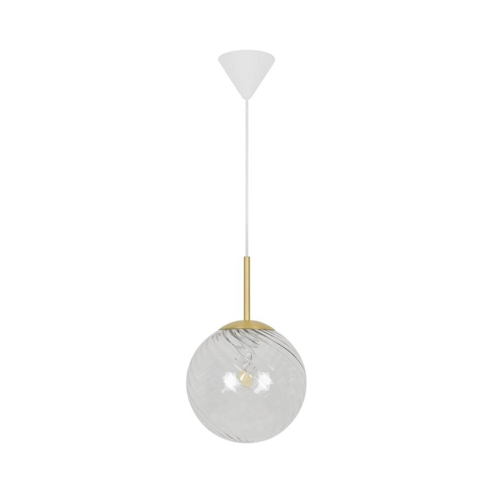 Suspension en verre Chisell laiton Ø 25cm Nordlux 5704924015656