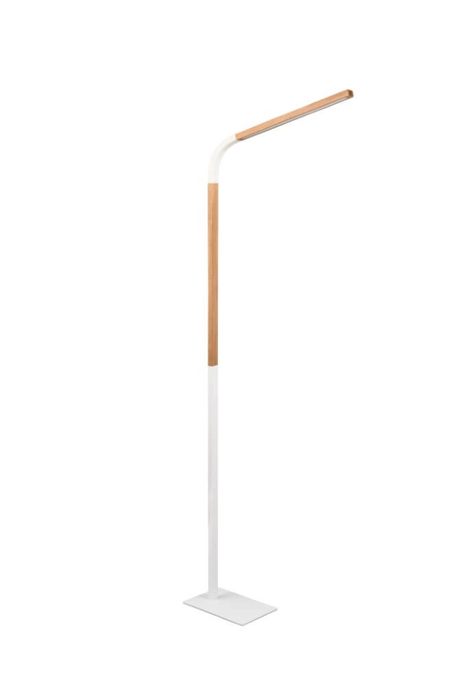 Lampe de lecture flexible Norris blanc avec du bois Trio 4017807600025