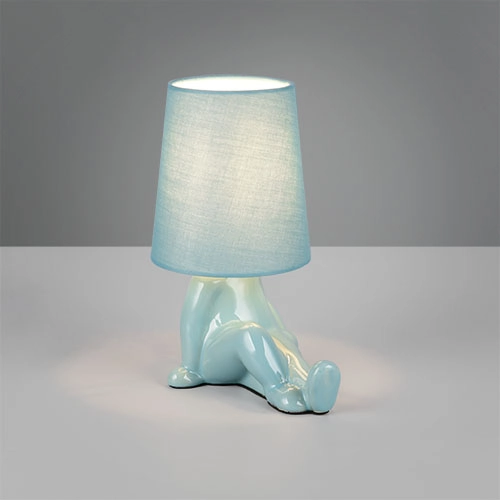 Lampe de table Huma bleu Trio 4017807682557