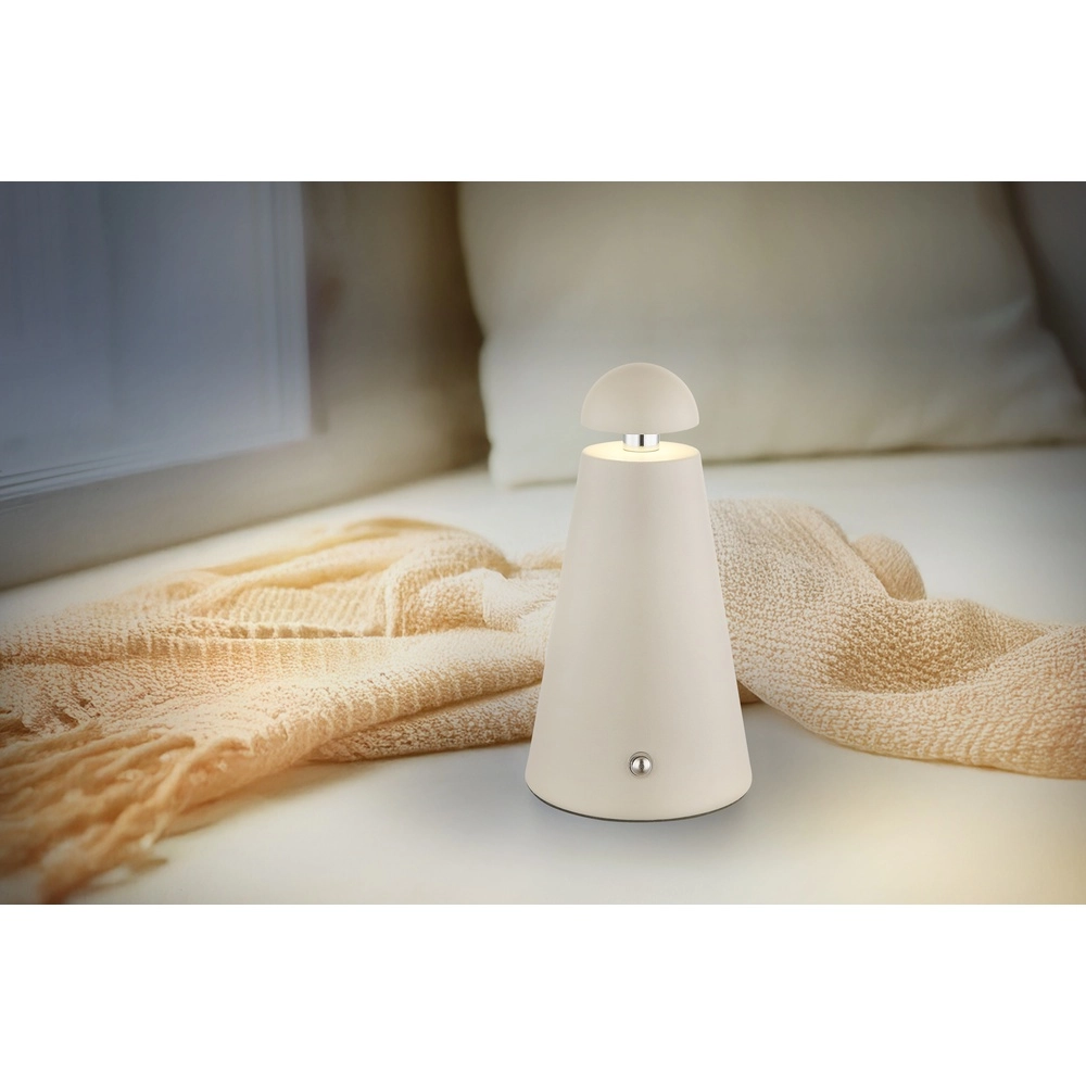 Lampe de table moderne Liva brun sable Globo 9007371566914