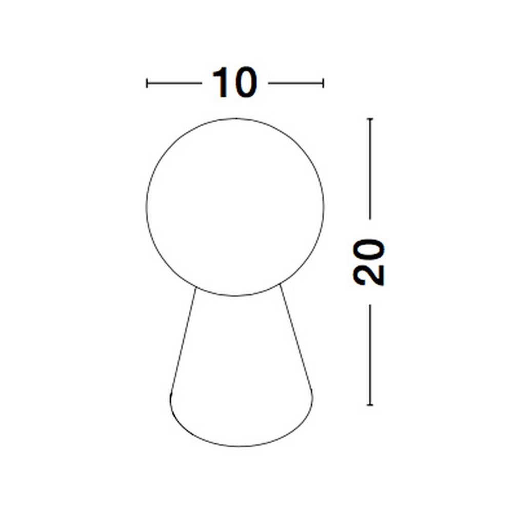 Lampe de table design Zero blanc Lyora 5212017427786