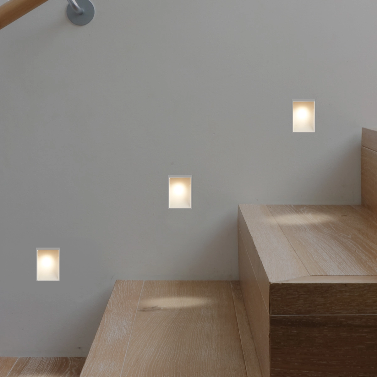 Éclairage d’escalier en retrait Blanche Blanc Lyora 5053423308104
